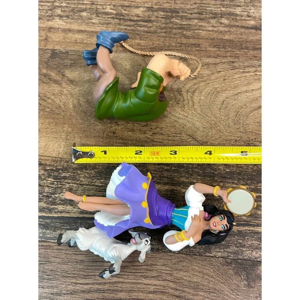 Hallmark The Hunchback of Notre Dame Esmeralda & Quasimodo Ornament Lot Disney